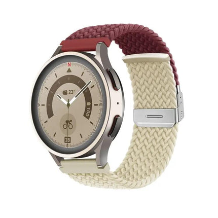 Adjustable 20mm Nylon Braided Buckle Watch Band Strap