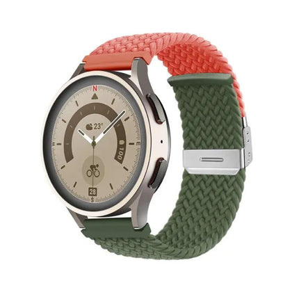 Adjustable 20mm Nylon Braided Buckle Watch Band Strap