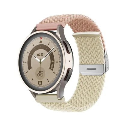 Adjustable 20mm Nylon Braided Buckle Watch Band Strap