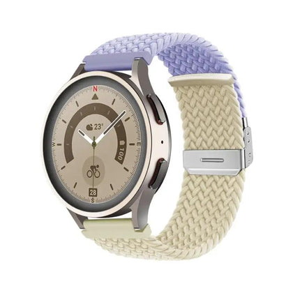 Adjustable 20mm Nylon Braided Buckle Watch Band Strap