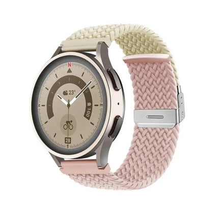 Adjustable 20mm Nylon Braided Buckle Watch Band Strap
