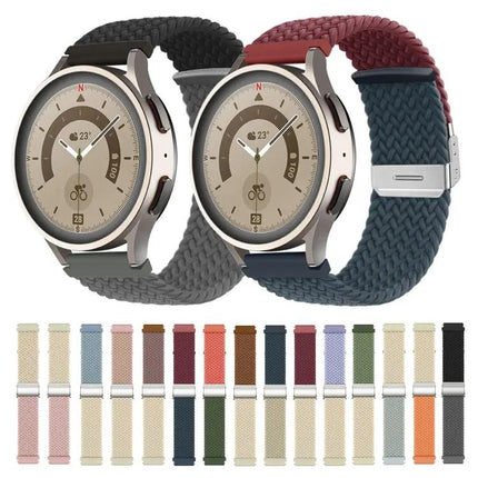 22mm Braided Nylon Replacement Watch Band With Buckle