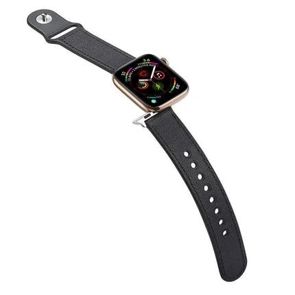 TPU And Genuine Leather Single Buckle Apple Watch Band