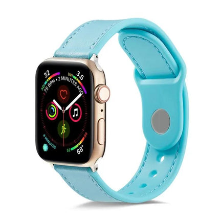 TPU And Genuine Leather Single Buckle Apple Watch Band