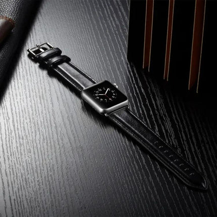 Crazy Horse Leather Watch Band for Apple Watch 38-45mm