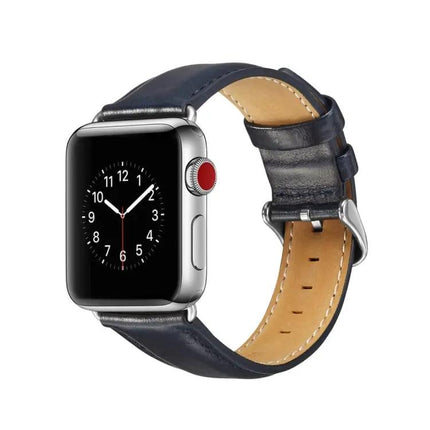 Crazy Horse Leather Watch Band for Apple Watch 38-45mm