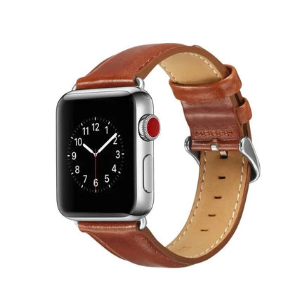 Crazy Horse Leather Watch Band for Apple Watch 38-45mm