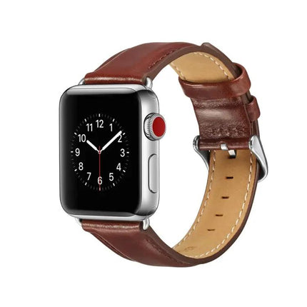 Crazy Horse Leather Watch Band for Apple Watch 38-45mm