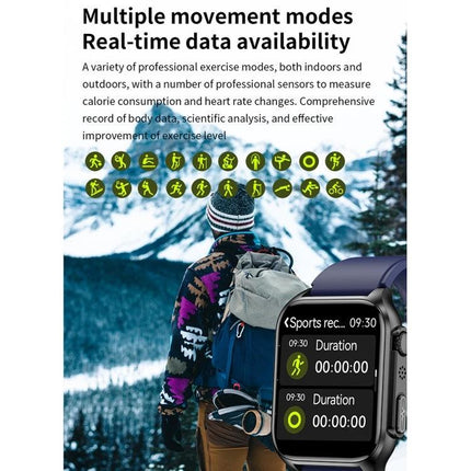 Daily Wear Leather Smart Watch for Health and Connectivity - outdoor activity tracking with heart rate and multiple sport modes on leather band watch