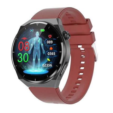 A Versatile Smart Watch for Daily Health and Activity Tracking - round touchscreen fitness watch showing steps, heart rate and stress monitoring