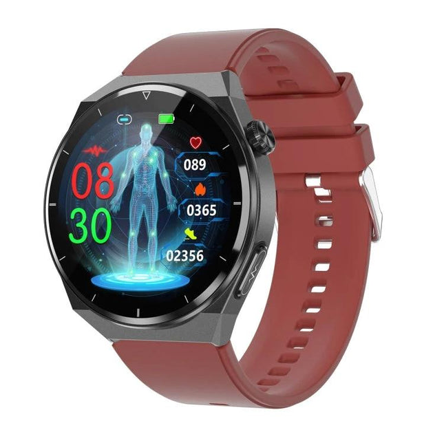 A Versatile Smart Watch for Daily Health and Activity Tracking - round touchscreen fitness watch showing steps, heart rate and stress monitoring