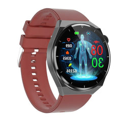 Smart Health Monitor 1.39" IP68 Waterproof Watch with ECG, Body Temp, and Remote Family Care