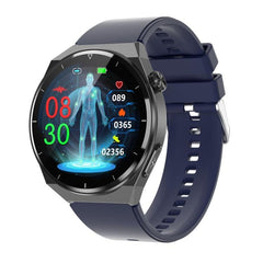 Smart Health Monitor 1.39" IP68 Waterproof Watch with ECG, Body Temp, and Remote Family Care