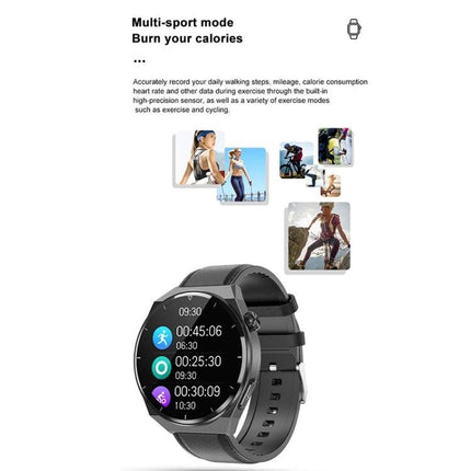 A Versatile Smart Watch for Daily Health and Activity Tracking - sleek round smartwatch showing multi-sport tracking, steps, calories, and heart rate
