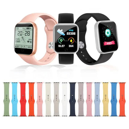 Silicone Short Replacement Watch Strap For Apple Watch