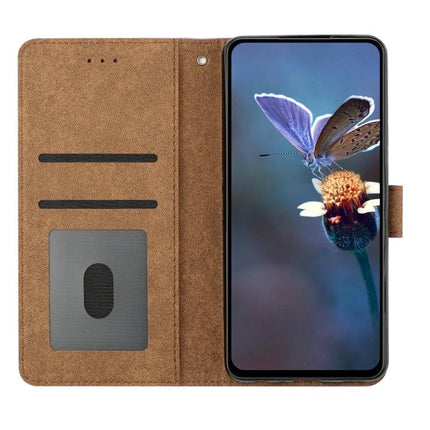 Seven Butterflies Leather Phone Case With Built In Card Slots For Everyday Protection brown folio wallet case with card slots and phone display
