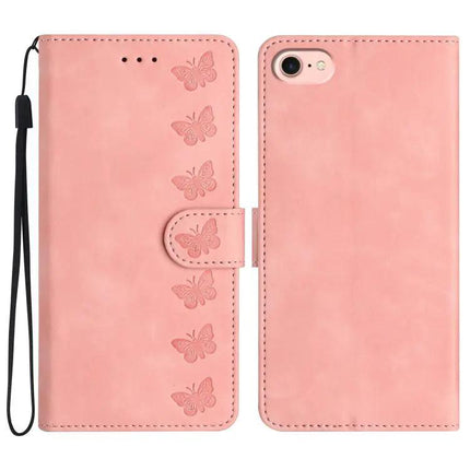 Seven Butterflies Leather Case For Daily iPhone Essentials With Card Slots For Everyday Use