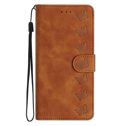 Seven Butterflies Leather Case For Daily iPhone Essentials With Card Slots For Everyday Use