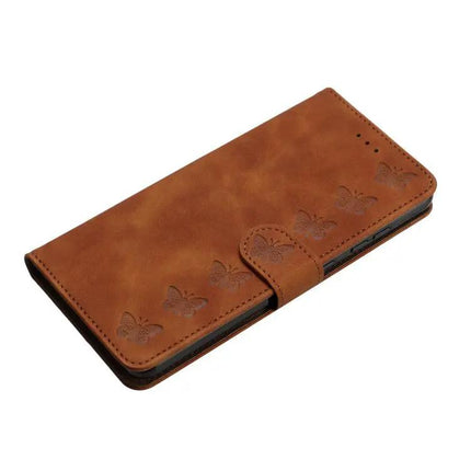 Seven Butterflies Leather Case For Daily iPhone Essentials With Card Slots For Everyday Use