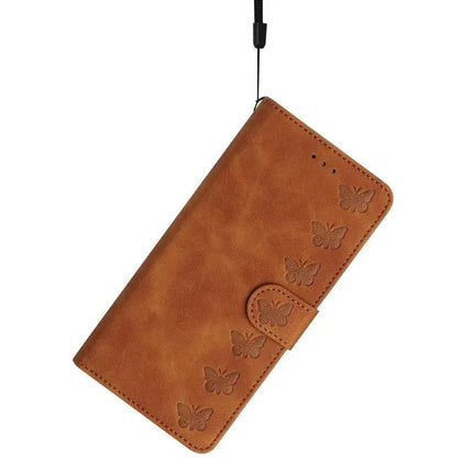 Seven Butterflies Leather Case For Daily iPhone Essentials With Card Slots For Everyday Use