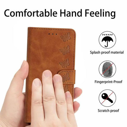 Seven Butterflies Leather Case For Daily iPhone Essentials With Card Slots For Everyday Use