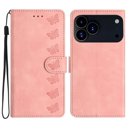 Seven Butterflies Leather Case For Daily iPhone Essentials With Card Slots For Everyday Use
