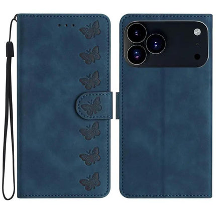 Seven Butterflies Leather Case For Daily iPhone Essentials With Card Slots For Everyday Use