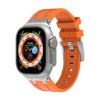 For Apple Watch SE 44mm / Silver Orange