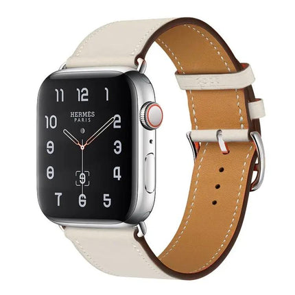 Leather Replacement Strap For Apple Watch 38-45mm Adjustable