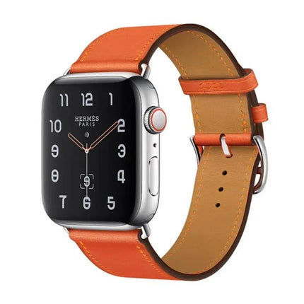 Leather Replacement Strap For Apple Watch 38-45mm Adjustable