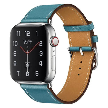 Leather Replacement Strap For Apple Watch 38-45mm Adjustable