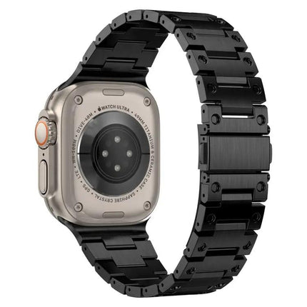 Double Row Metal Watch Band Compatible With Apple 40-49mm