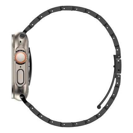 Double Row Metal Watch Band Compatible With Apple 40-49mm