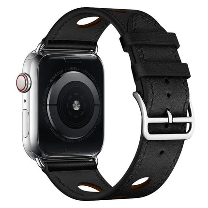 Leather Replacement Watch Band For Apple Watch 38-45mm