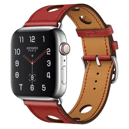 Leather Replacement Watch Band For Apple Watch 38-45mm