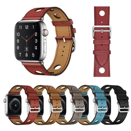 Leather Replacement Watch Band For Apple Watch 38-45mm