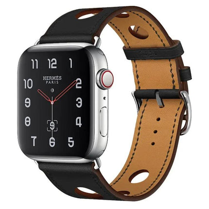 Leather Replacement Watch Band For Apple Watch 38-45mm