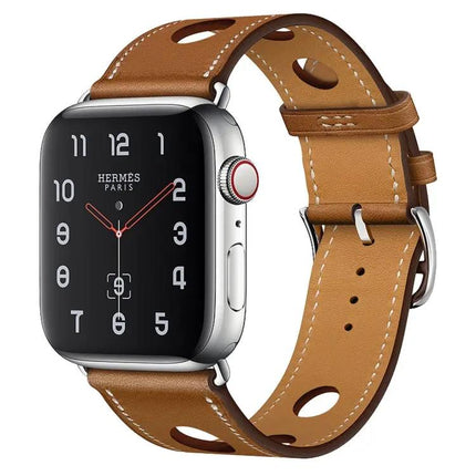 Leather Replacement Watch Band For Apple Watch 38-45mm
