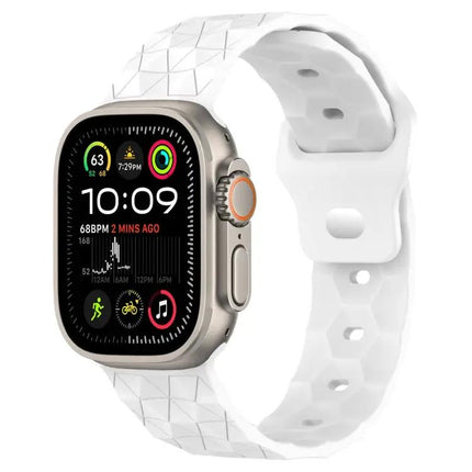 Football Texture Silicone Watch Band For Apple Watch 49/45mm
