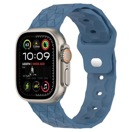 Football Texture Silicone Watch Band For Apple Watch 49/45mm