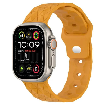 Football Texture Silicone Watch Band For Apple Watch 49/45mm