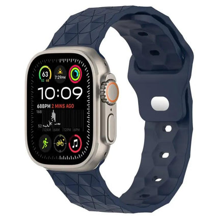 Football Texture Silicone Watch Band For Apple Watch 49/45mm