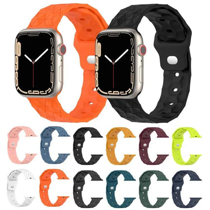 Football Texture Silicone Watch Band For Apple Watch 40/44mm
