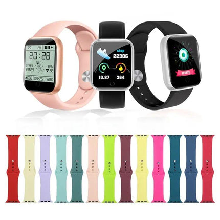 Short Silicone Watch Strap Replacement For Apple Watch