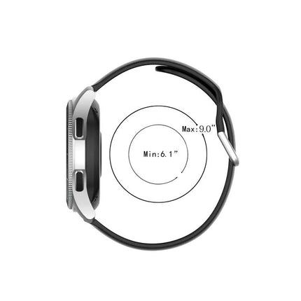 22mm Silicone Watch Strap Replacement Silver Buckle L