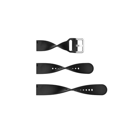 22mm Silicone Watch Strap Replacement Silver Buckle L