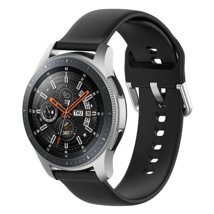 22mm Silicone Watch Strap Replacement Silver Buckle L