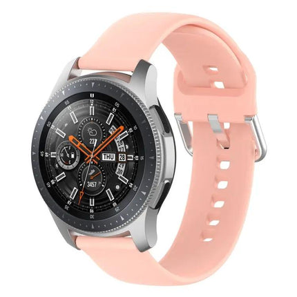 22mm Silicone Watch Strap Replacement Silver Buckle L