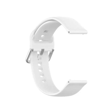 22mm Silicone Replacement Wrist Strap Silver Buckle S