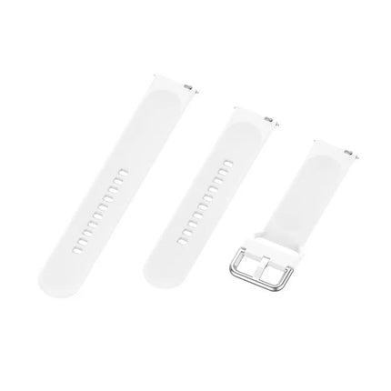 22mm Silicone Replacement Wrist Strap Silver Buckle S